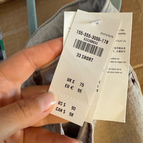 Nwt Abercrombie & Fitch The 90’s Relaxed High Rise Beige Jeans - Picture 4 of 5